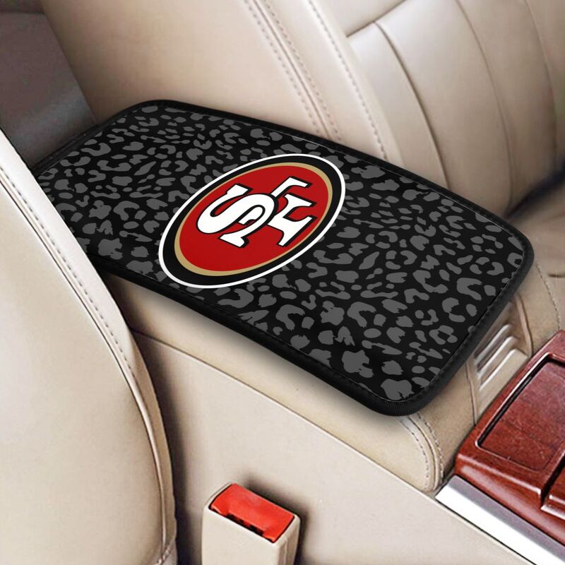 San Francisco 49ers print Car handrail box cushion Personalized car armrest cover