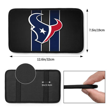 Car armrest box pad Houston Texans1 Printed central armrest box pad anti slip pad