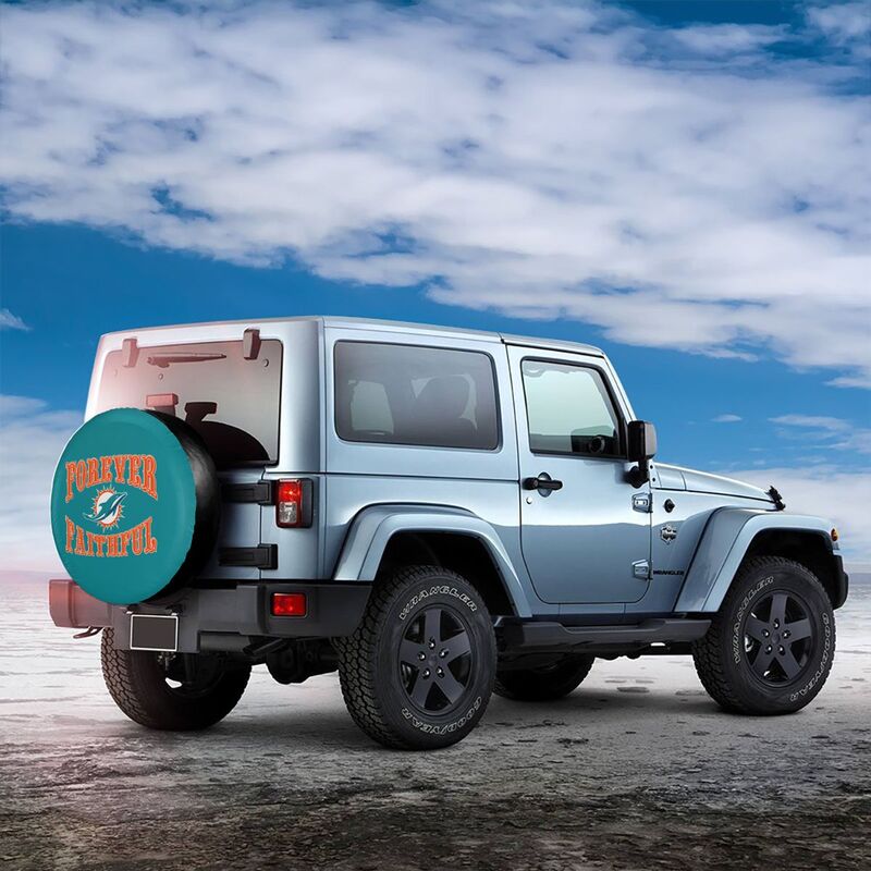 Miami Dolphins Printing car spare tire dust protection cover tire protection cover