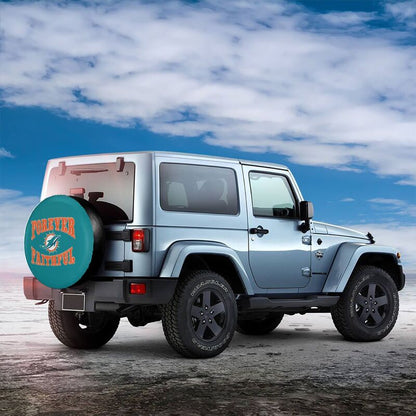 Miami Dolphins Printing car spare tire dust protection cover tire protection cover