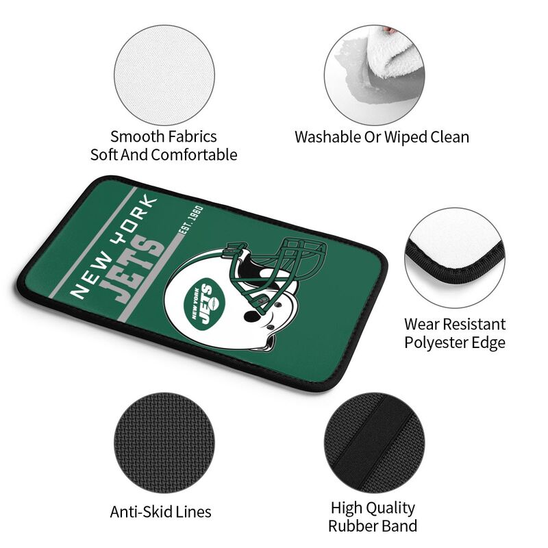 New York Jets Print car armrest box cushion armrest protective cover