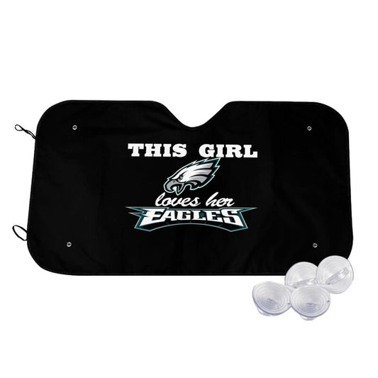 Philadelphia Eagles Printing multi size car front windshield sunshade car windshield sunshade