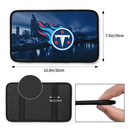Car armrest box pad Tennessee Titans1 Printed central armrest box pad anti slip pad