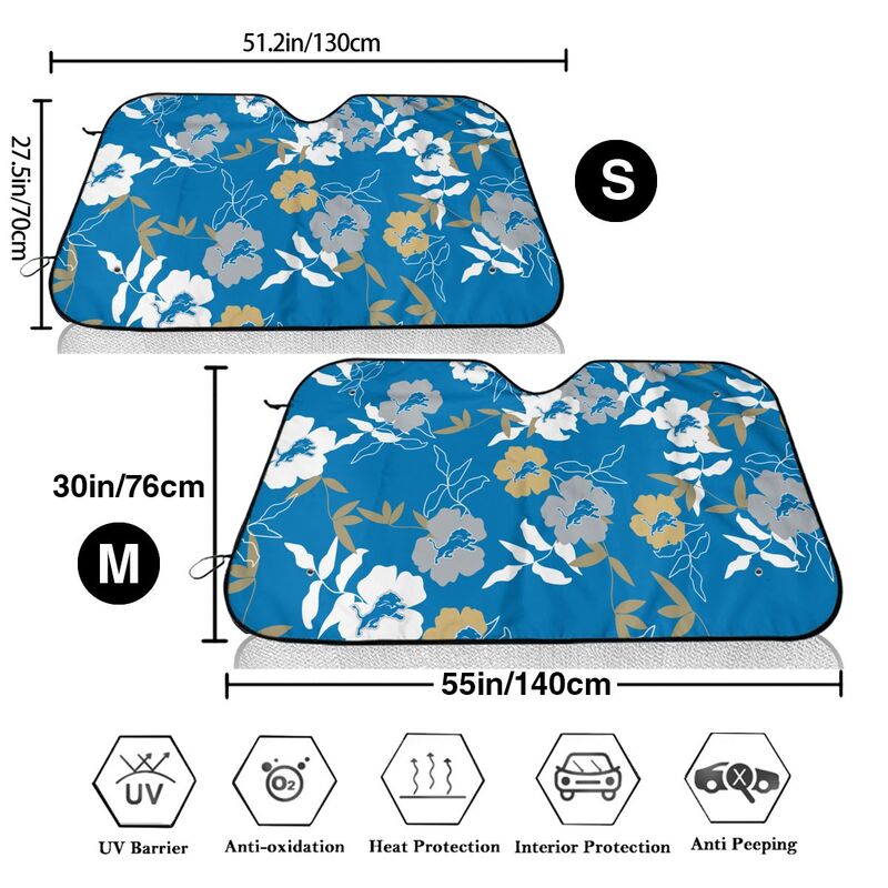 Detroit Lions Printed car windshield sunshade front windshield sunshade (multi size)