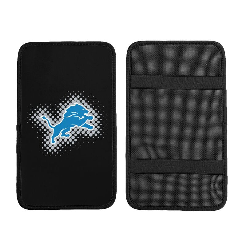 Detroit Lions Printed car armrest box cushion armrest protective cover