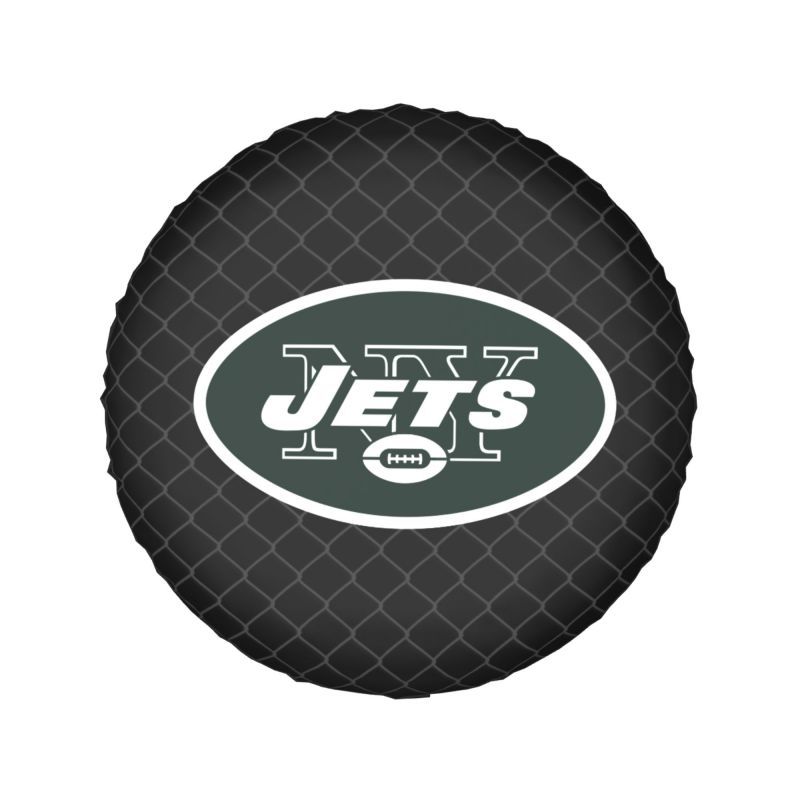 New York Jets Grid background car tire waterproof dustproof protective cover