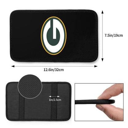 Car armrest box pad Green Bay Packers 3 Printed center armrest box pad protective pad