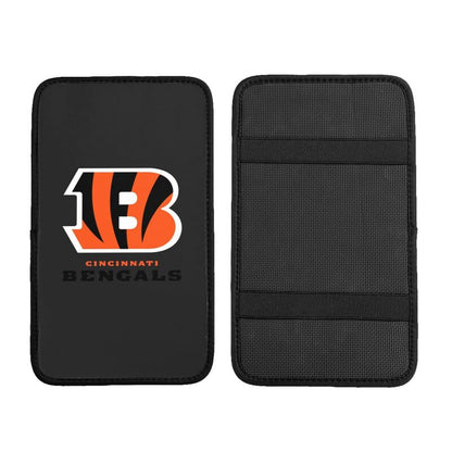 Car armrest box pad Cincinnati Bengals2 Printed central armrest box pad anti slip pad