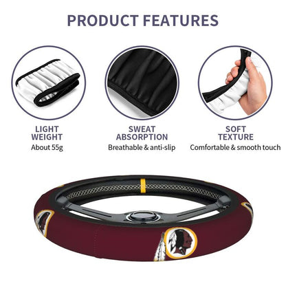 Washington Redskins 2 Printed elastic steering wheel cover car steering wheel protective cover