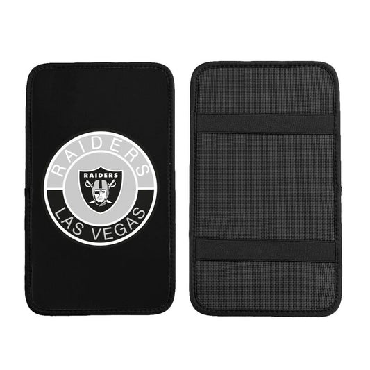 Car armrest box pad Las Vegas Raiders Printed central armrest box elbow pad