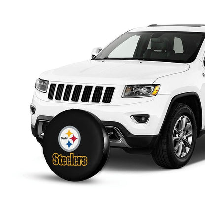 Pittsburgh Steelers 2 car dustproof sunscreen tyre protective cover Tyre protective cover