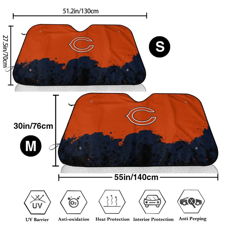 Chicago Bears Print car front windshield sunshade car windshield sunshade (multi size)