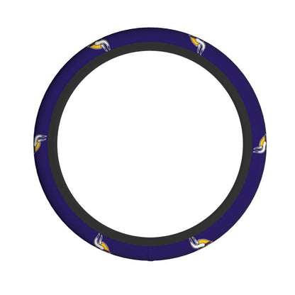 Minnesota Vikings Printed breathable elastic steering wheel protective cover