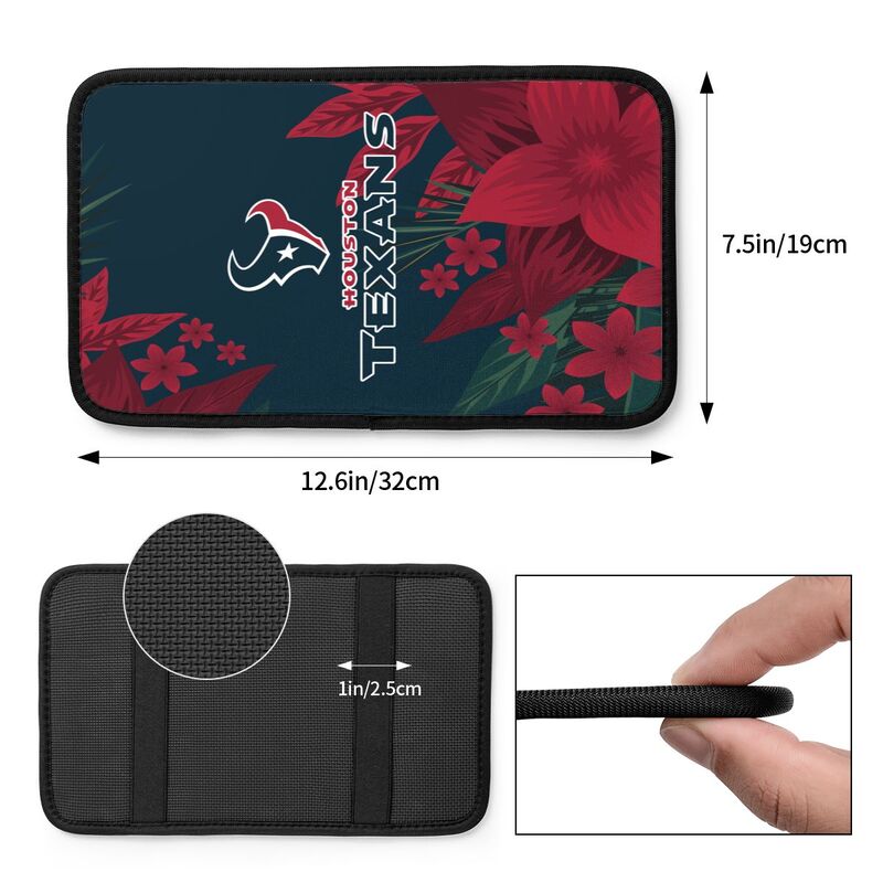 Houston Texans Car armrest box protective cover car center console armrest pad