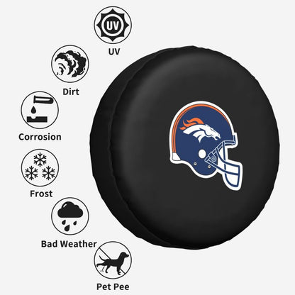 Denver Broncos Car tire protective cover waterproof and dustproof tire cover