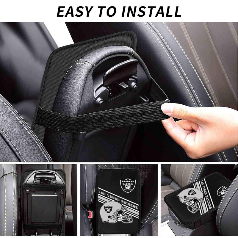 Las Vegas Raiders Print armrest protective cover car armrest box cushion