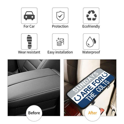Indianapolis Colts Personalized printed car armrest cover Car handrail box cushion
