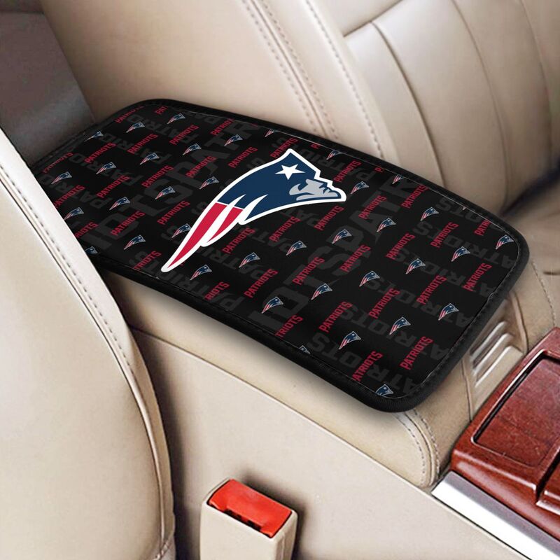 New England Patriots printed Car handrail cushion Personalized car armrest cover