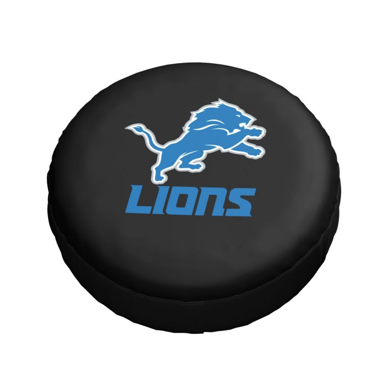 Detroit Lions 3 Car tire protective cover waterproof and dustproof tire cover