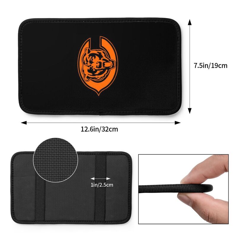 Car armrest box pad Chicago Bears 6 Printed central armrest box cushion protective pad