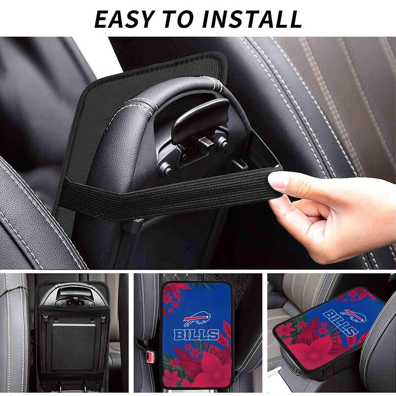 Buffalo Bills Car armrest box protective cover car center console armrest pad