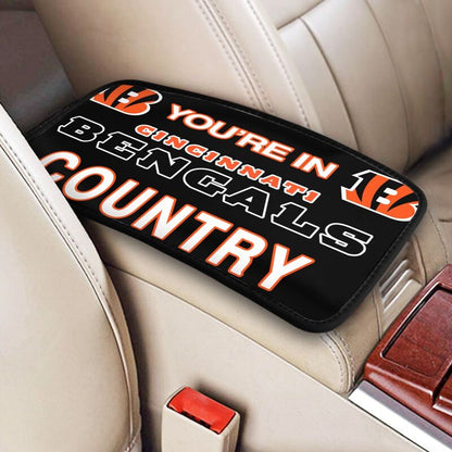 Cincinnati Bengals Printed car armrest box pad elbow support pad
