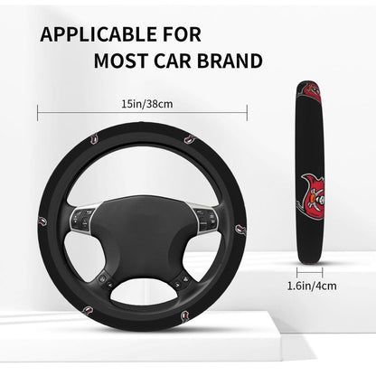 Tampa Bay Buccaneers Printed breathable elastic steering wheel protective cover