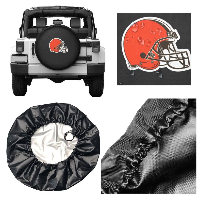 Cleveland Browns Printing tire protection cover car sun protection tire protection covers