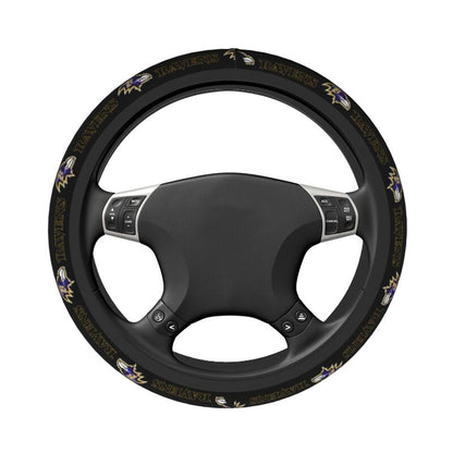 Baltimore Ravens Printed car protective cover elastic steering wheel cover