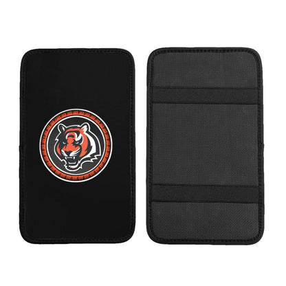 Car armrest box pad Cincinnati Bengals 2 Printed central armrest box pad protective pad