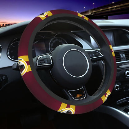 Washington Commanders 3 Printed breathable elastic steering wheel protective cover