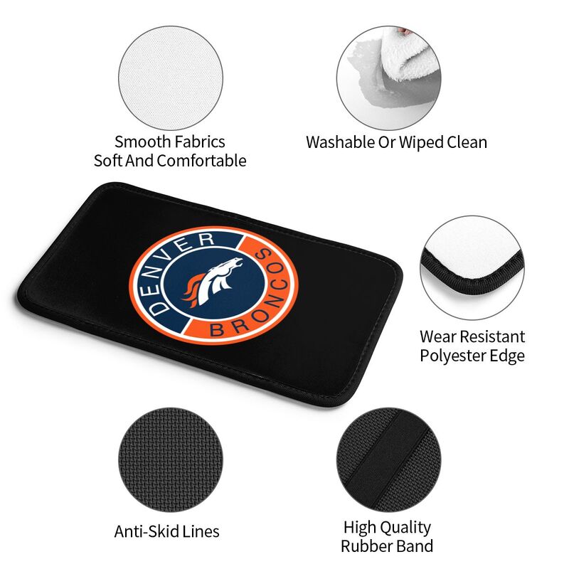 Denver Broncos print car armrest protective cover Car center console armrest pad