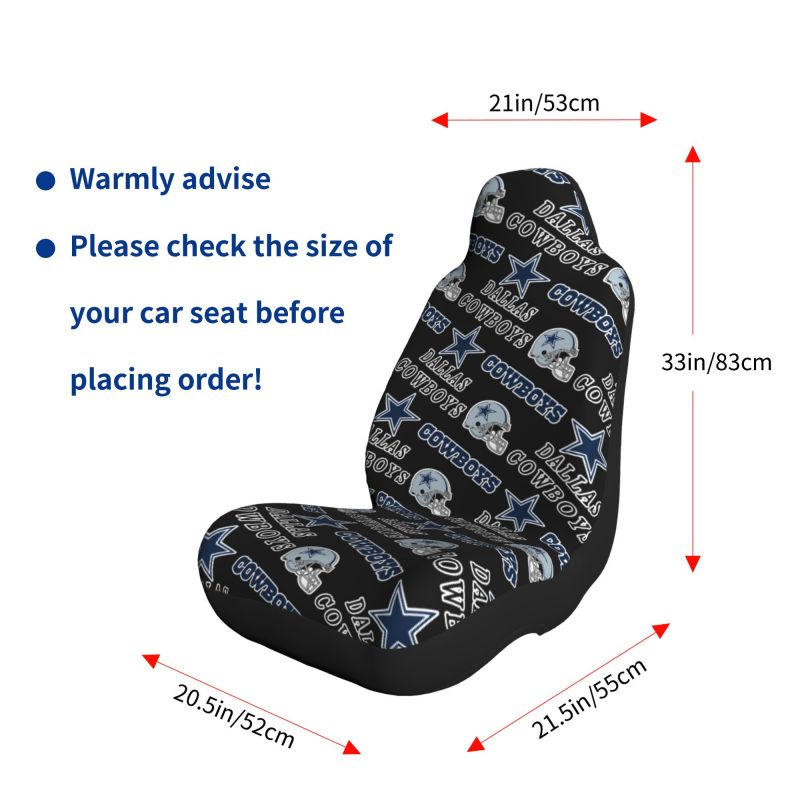 Dallas Cowboys Printed seat dust protection cover car seat protective cover