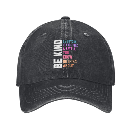 Be Kind Quote Printed unisex baseball cap outdoor hats adjustable cap trucker gift hat