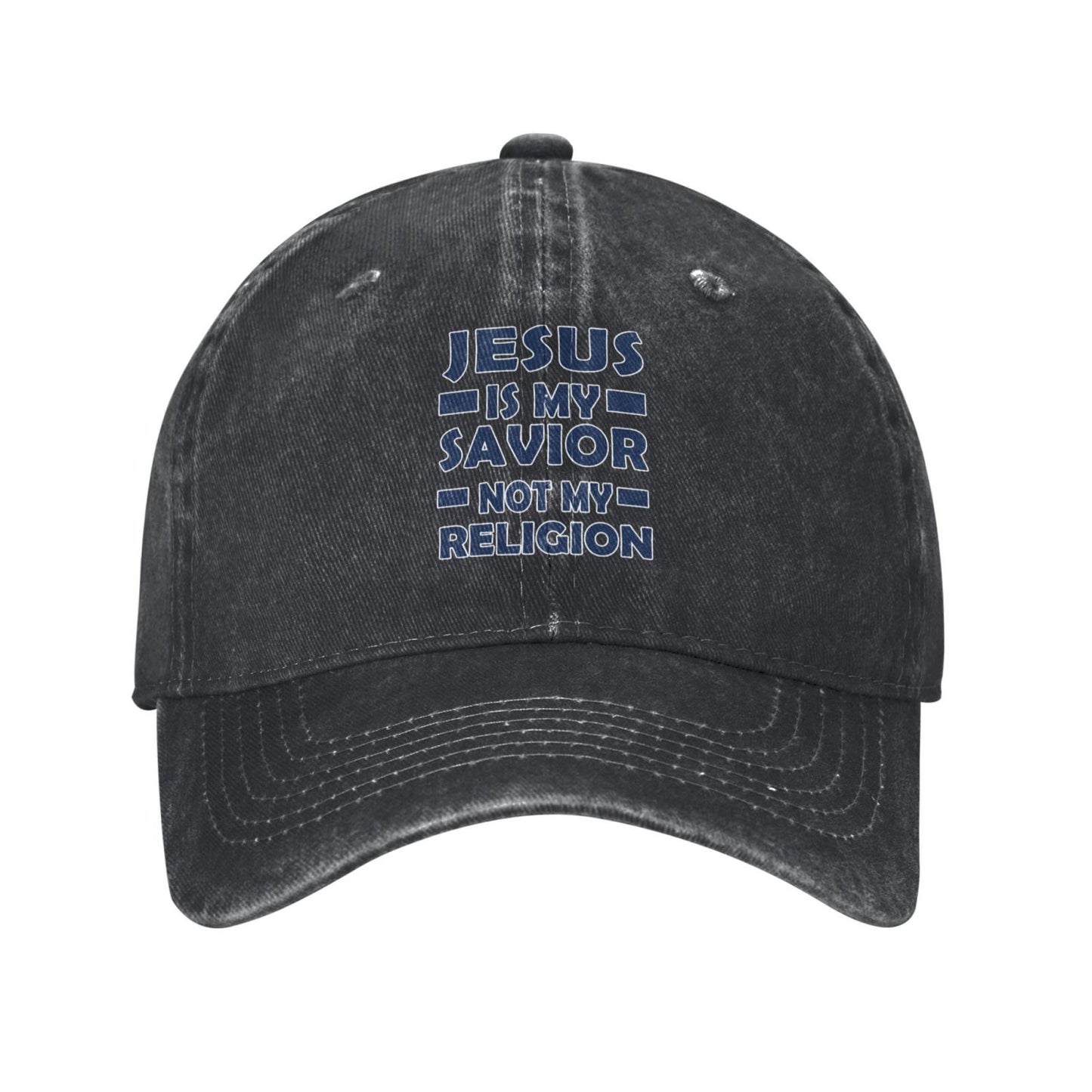 Jesus Is My Savior NOT MY RELIGION Printed unisex baseball cap adjustable cap outdoor sun hats trucker hat
