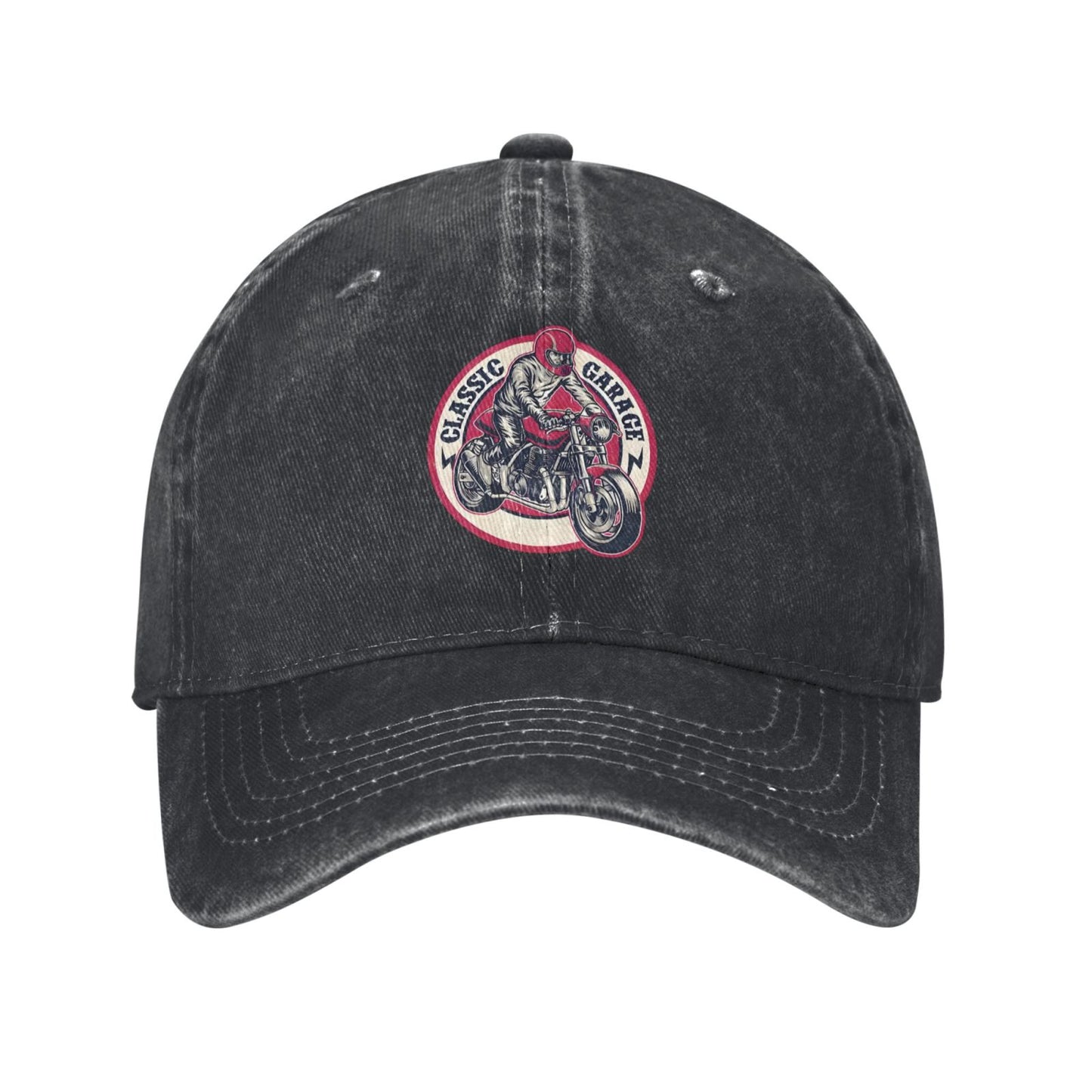 Retro Motorcycle Printed unisex baseball cap adjustable cap outdoor sun hats trucker hat