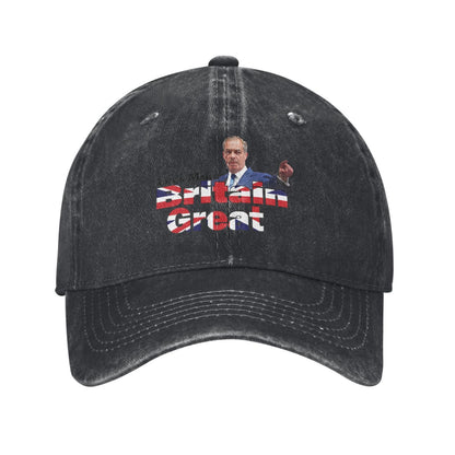 Let's Make Britain Great Printed unisex baseball cap adjustable cap outdoor sun hats trucker hat