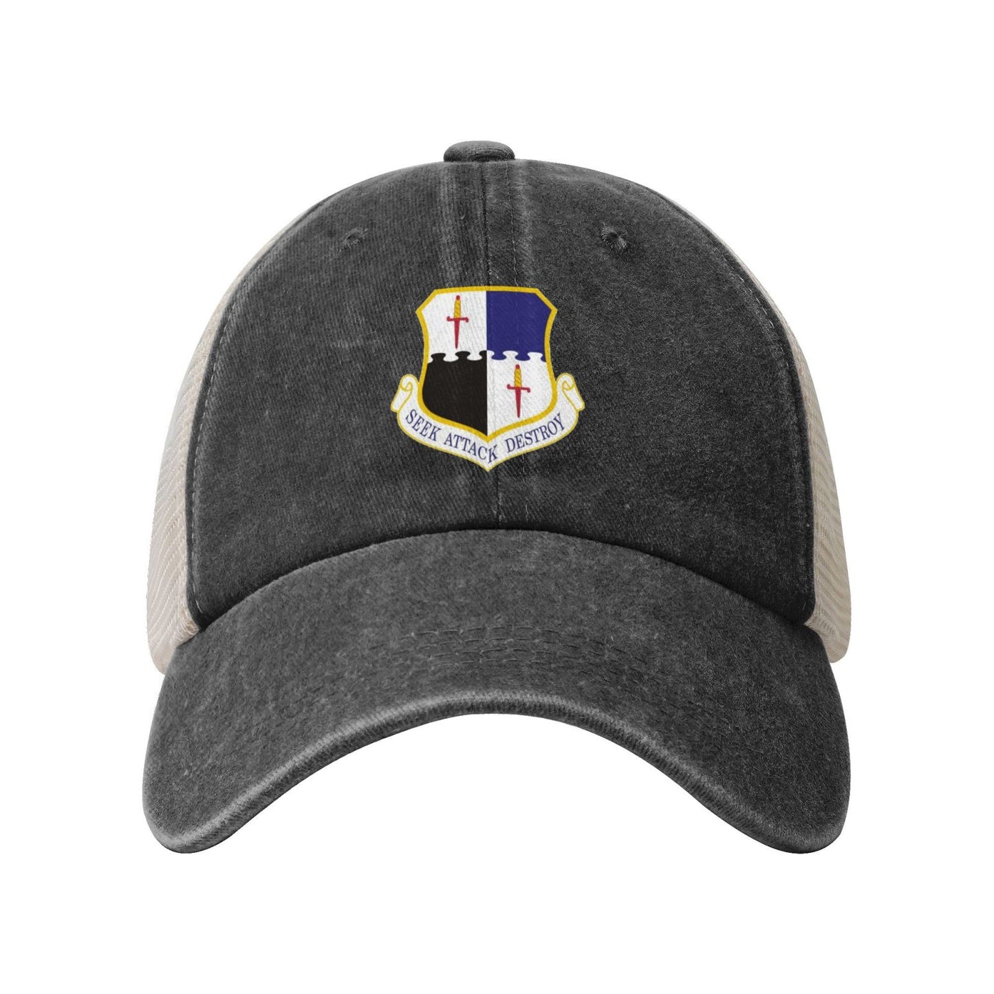 52d Fighter Wing Printed unisex baseball cap adjustable grid baseball cap veteran gift