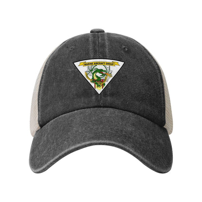 MAG-16 Insignia Printed unisex baseball cap adjustable grid baseball cap veteran gift
