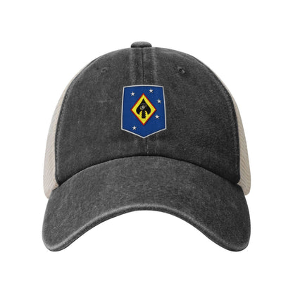 MSOSG1 Printed unisex baseball cap adjustable grid baseball cap veteran gift