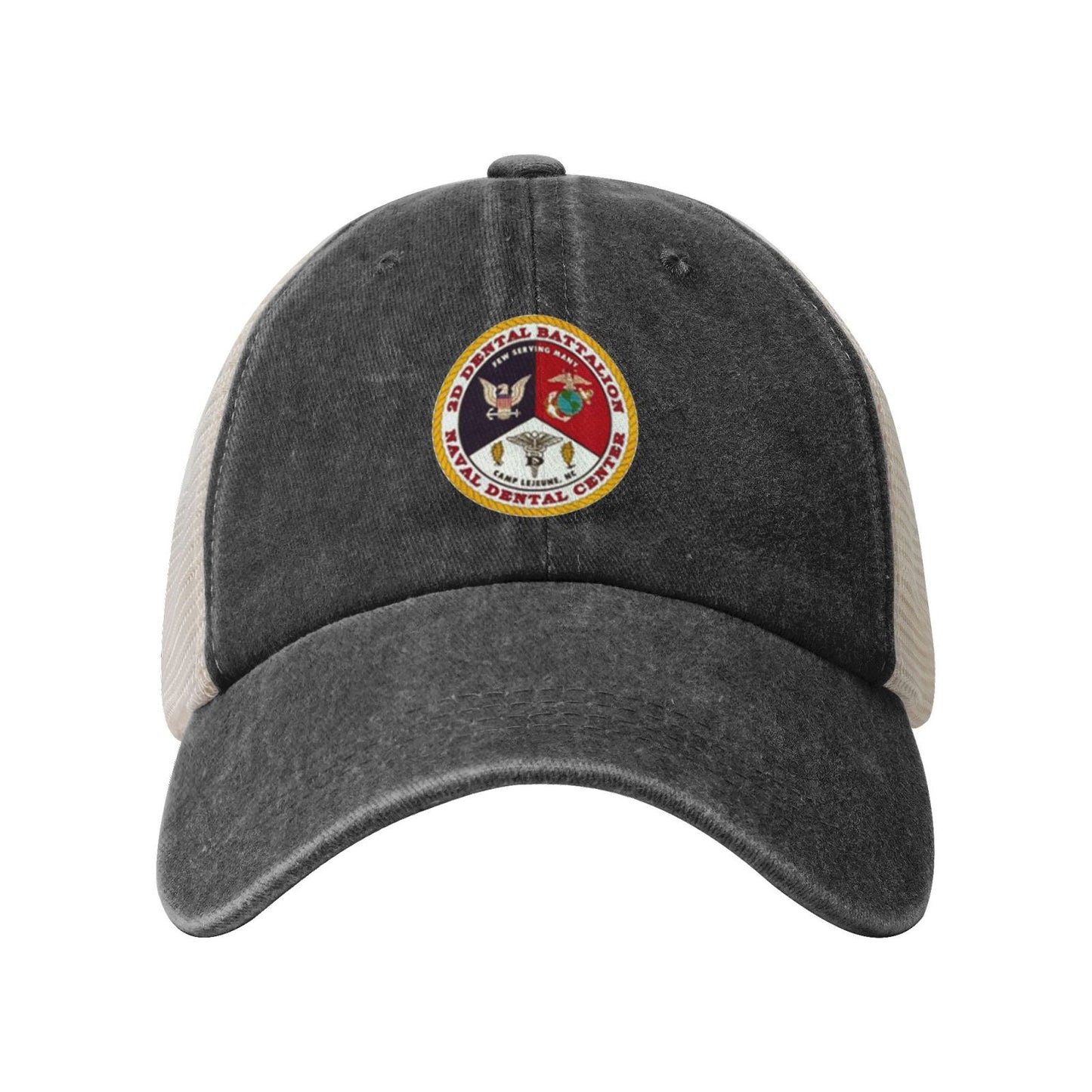 2d Dental Battalion Printed unisex baseball cap adjustable grid baseball cap veteran gift