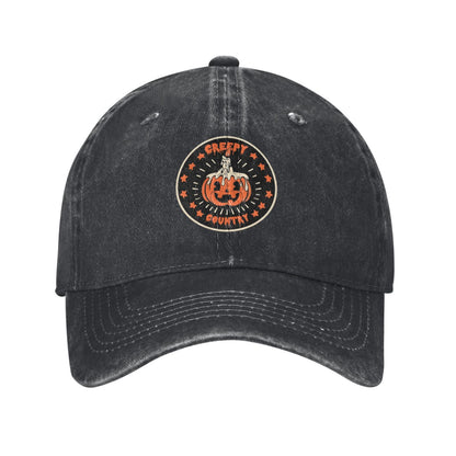 Halloween Print Printed unisex baseball cap adjustable cap outdoor sun hats trucker hat