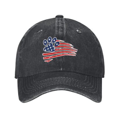 Dog Feet Flag America Printed unisex baseball cap adjustable cap outdoor sun hats trucker hat