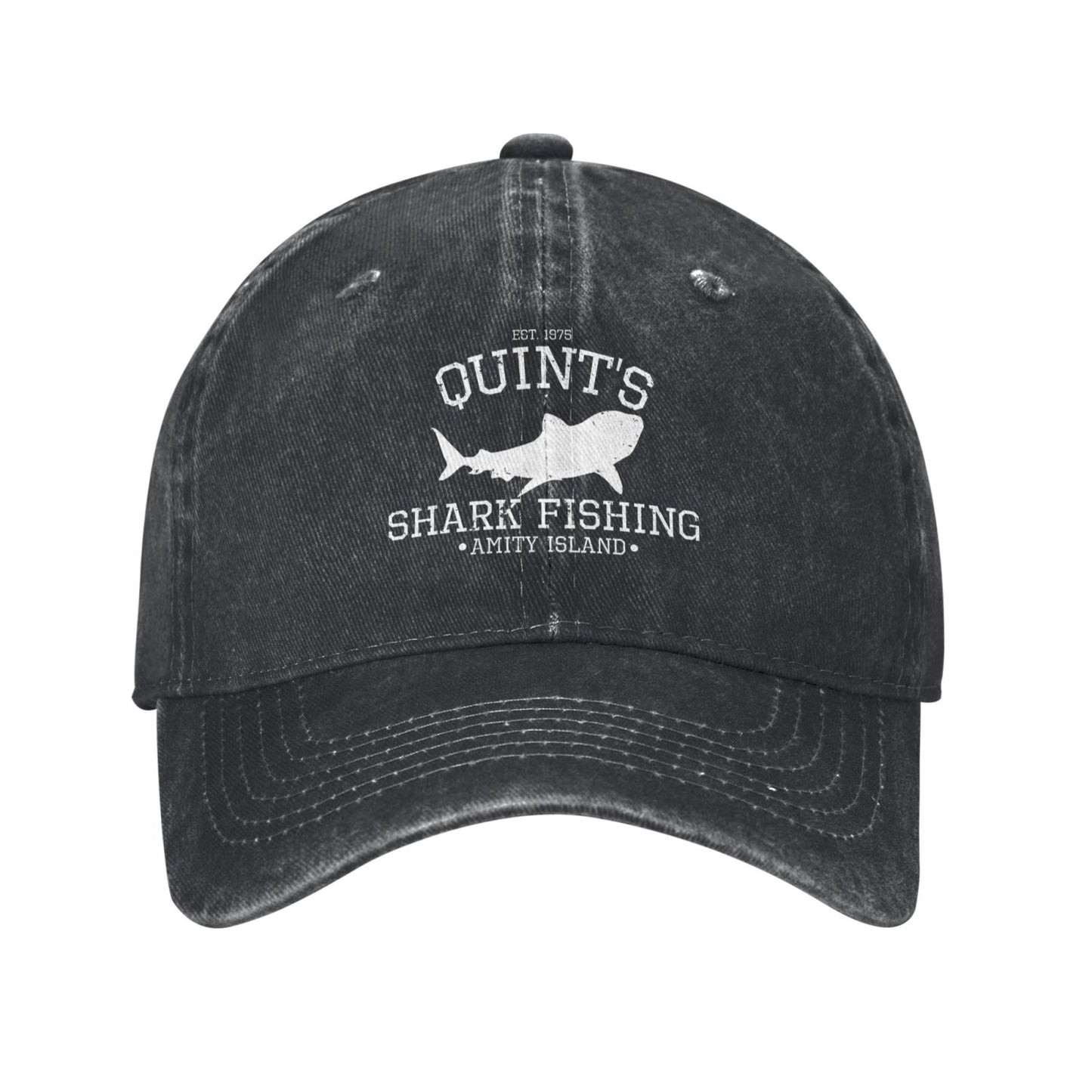 Quints Shark Fishing 1975 Printed unisex baseball cap adjustable cap outdoor sun hats trucker hat