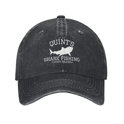 Quints Shark Fishing 1975 Printed unisex baseball cap adjustable cap outdoor sun hats trucker hat