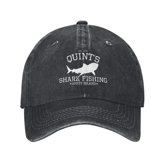 Quints Shark Fishing 1975 Printed unisex baseball cap adjustable cap outdoor sun hats trucker hat