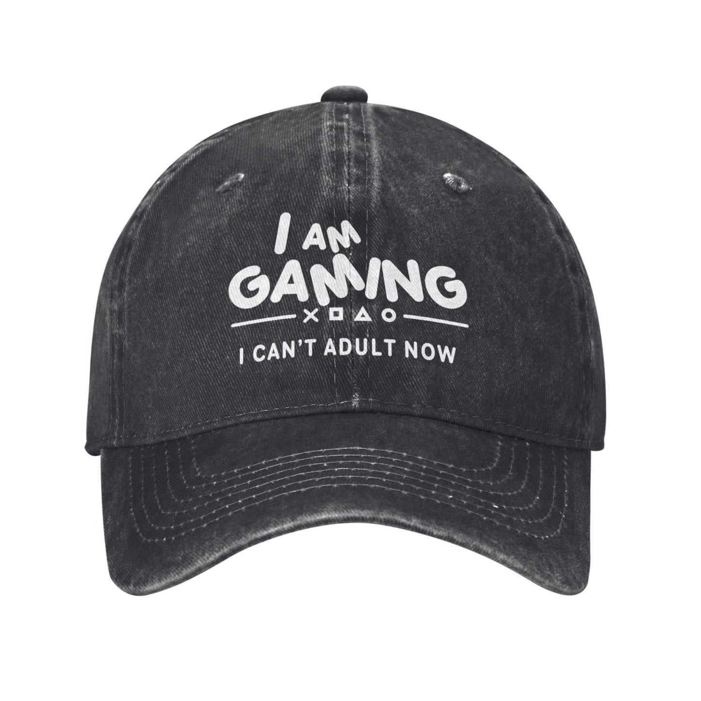 I AM GAMING I CAN'T ADULT NOW Printed unisex baseball cap adjustable cap outdoor sun hats trucker hat