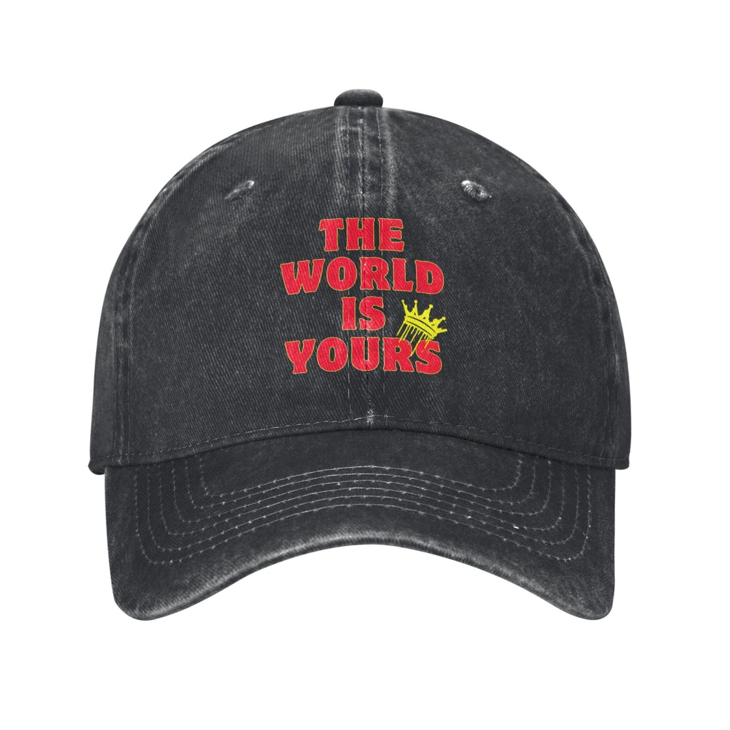 The World Ls Yours Printed unisex baseball cap adjustable cap outdoor sun hats trucker hat