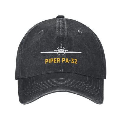 Piper PA-32 Printing unisex baseball cap adjustable hats Outdoor leisure hat veteran gift