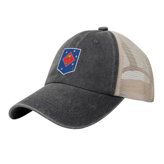 USMC MSOR Printed unisex baseball cap adjustable grid baseball cap veteran gift